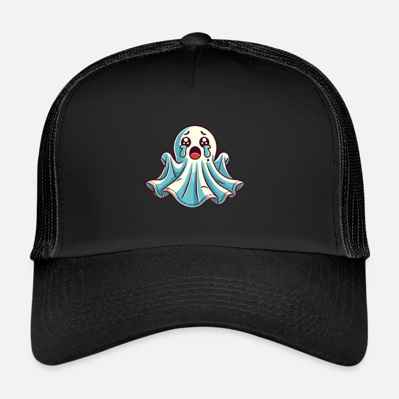 Sad Ghost Cute Weeping Ghosts Trucker Cap
