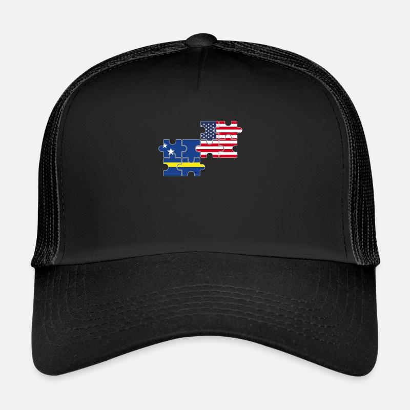 Curaçao Drapeau des États-Unis Casquette trucker 