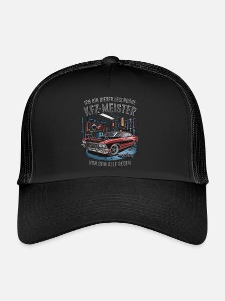 I'm this legendary car master - Trucker Cap - black/black - Front