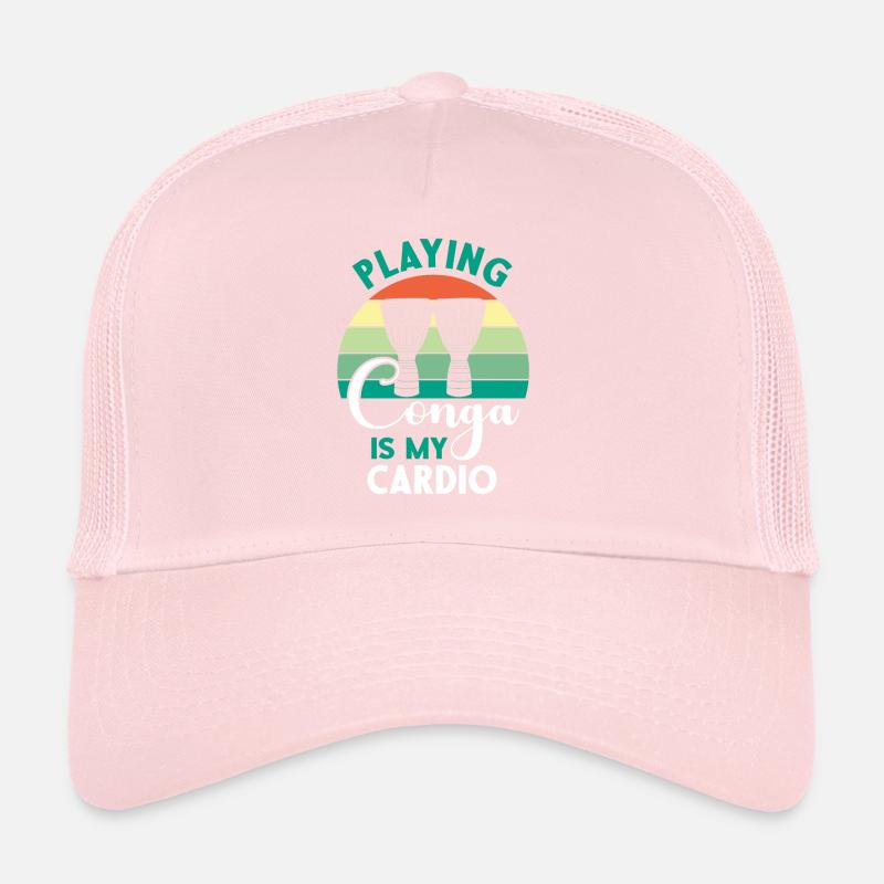 Jouer à la conga est mon cardio - Sunset et Casquette trucker 