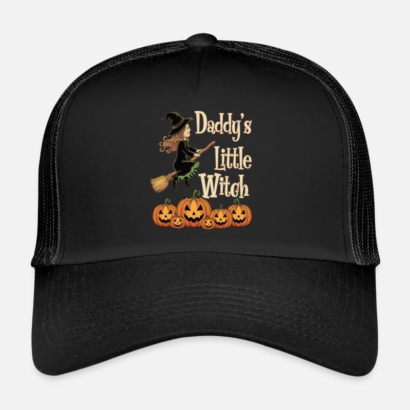 Halloween Witch Daddy's Little Witch Trucker Cap