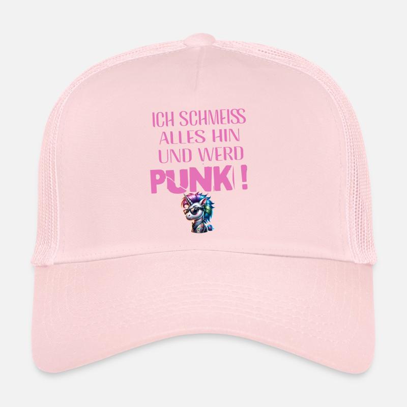 I don't care - Schmeiss alles hin werd Punk Punkrock Trucker Cap