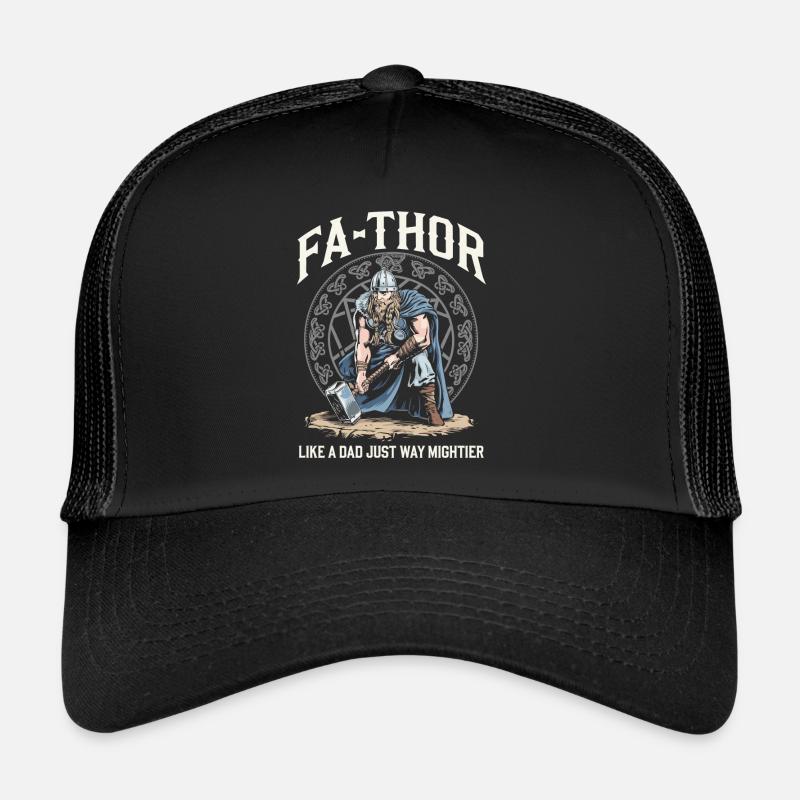 FA-THOR Comme un papa juste bien plus puissant Viking Casquette trucker 