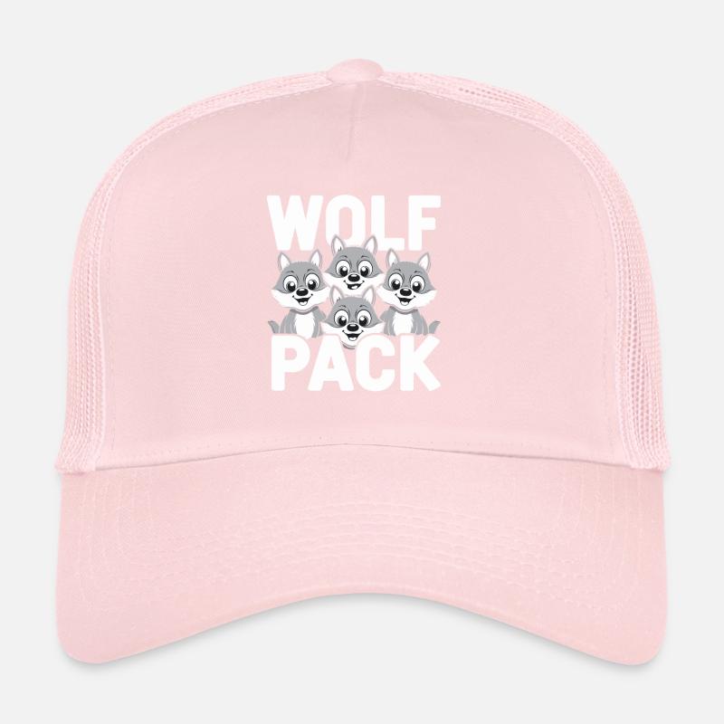Wolf Group Design Meute de loups Casquette trucker 