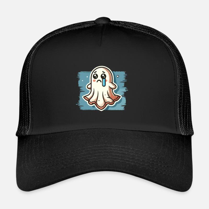 Sad Ghost Cute Weeping Ghosts Trucker Cap