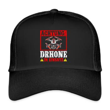 Drone Pilot Quadcopter Flying Quadcopter - Trucker Cap - black/black - Front