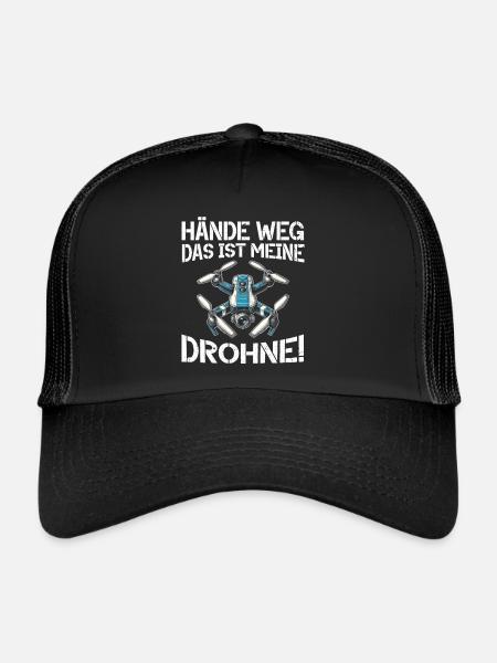 Pilote de drone quadricoptère Quadricoptère volant - Casquette trucker  - noir/noir - Devant