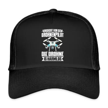 Drone Pilot Quadcopter Flying Quadcopter - Trucker Cap - black/black - Front