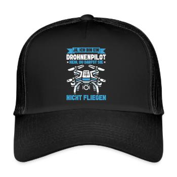 Drone Pilot Quadcopter Flying Quadcopter - Trucker Cap - black/black - Front