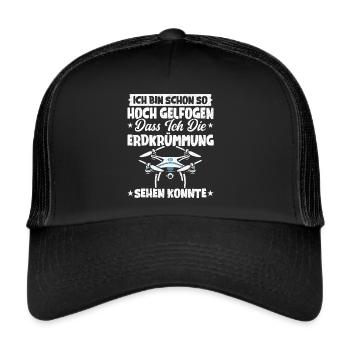 Drone Pilot Quadcopter Flying Quadcopter - Trucker Cap - black/black - Front