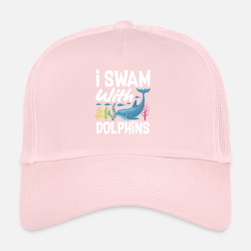 I swam with dolphins Trucker Cap