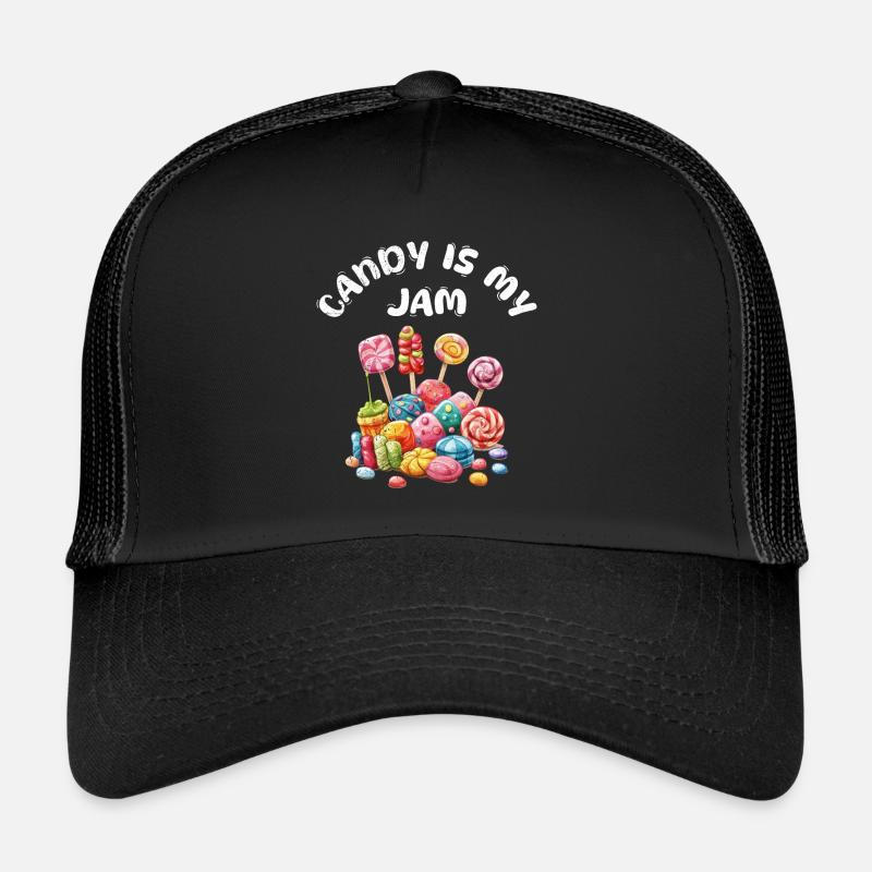 Fête d’Halloween Enfants CANDY IS MY JAM Fun Casquette trucker 