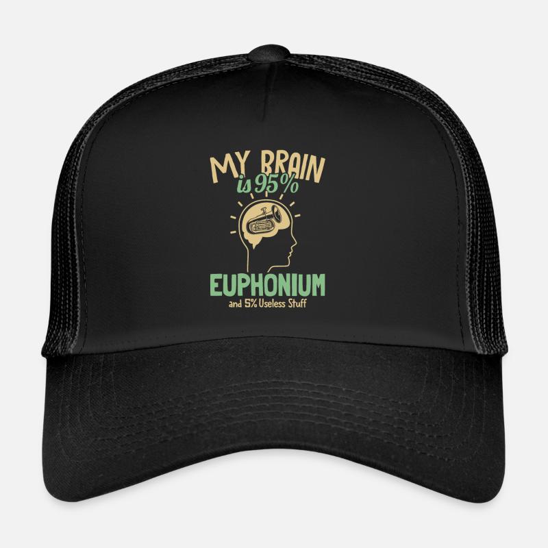 Mon cerveau est composé à 95% d’euphonium euphoniste euphoniste Casquette trucker 