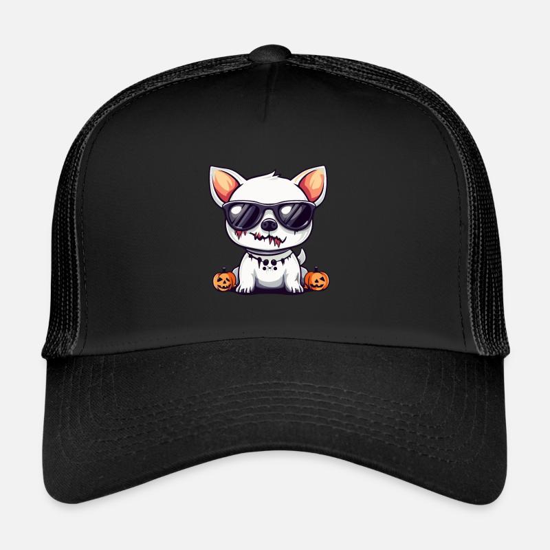 Hund Halloween Zombie Cool Trucker Cap