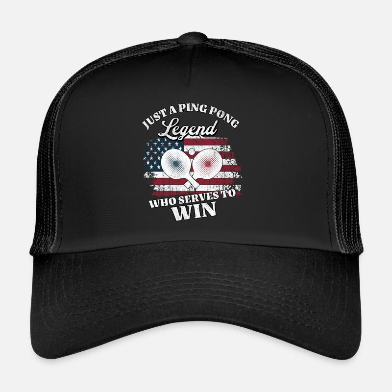 US Ping Pong Player Trucker Cap
