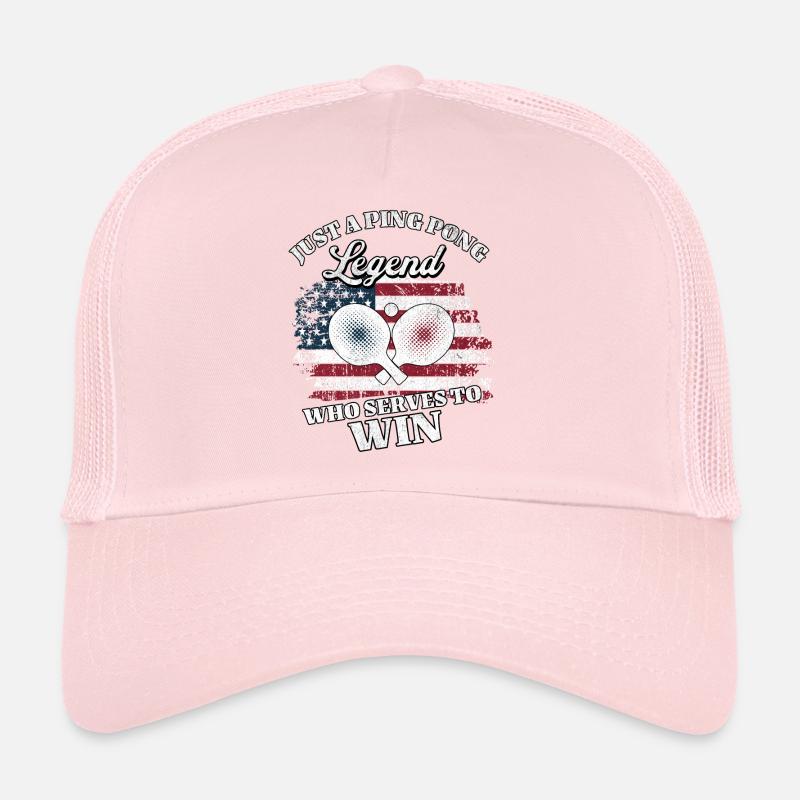 US Ping Pong Player Trucker Cap