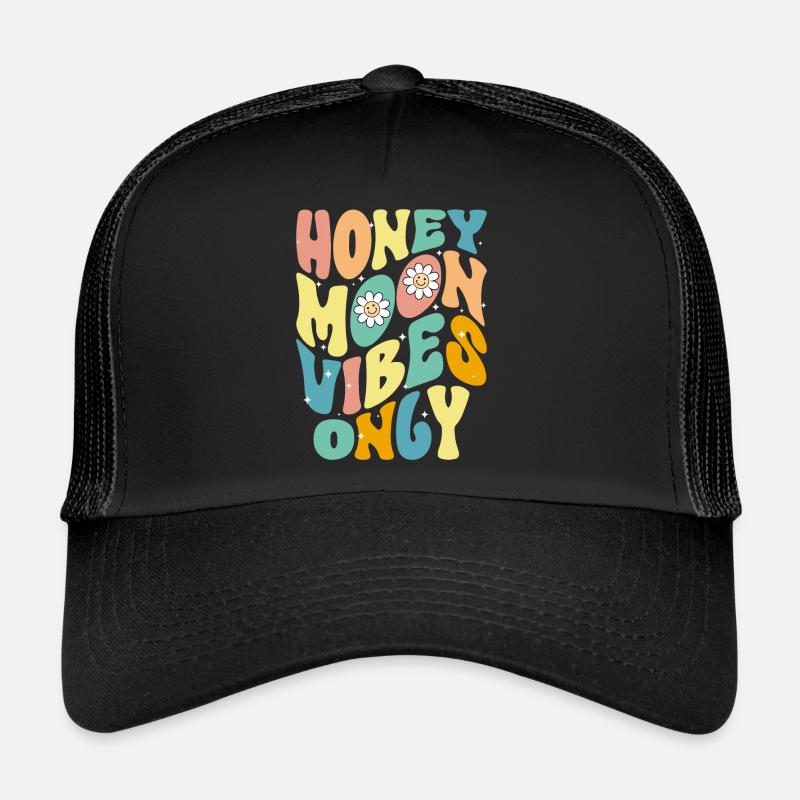 Flitterwochen Ehemann Ehefrau Paare Urlaubs Trucker Cap