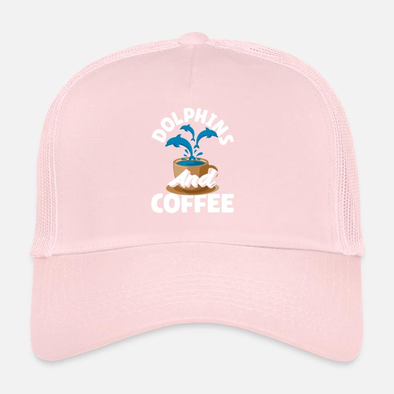 Dolphins and coffee lovers Trucker Cap