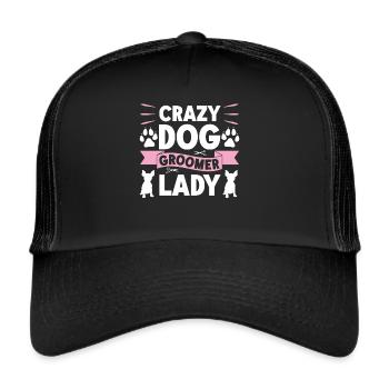 Hundegruamwelpen Haustier -Pflege -Job Salon - Trucker Cap - Schwarz/Schwarz - Vorne