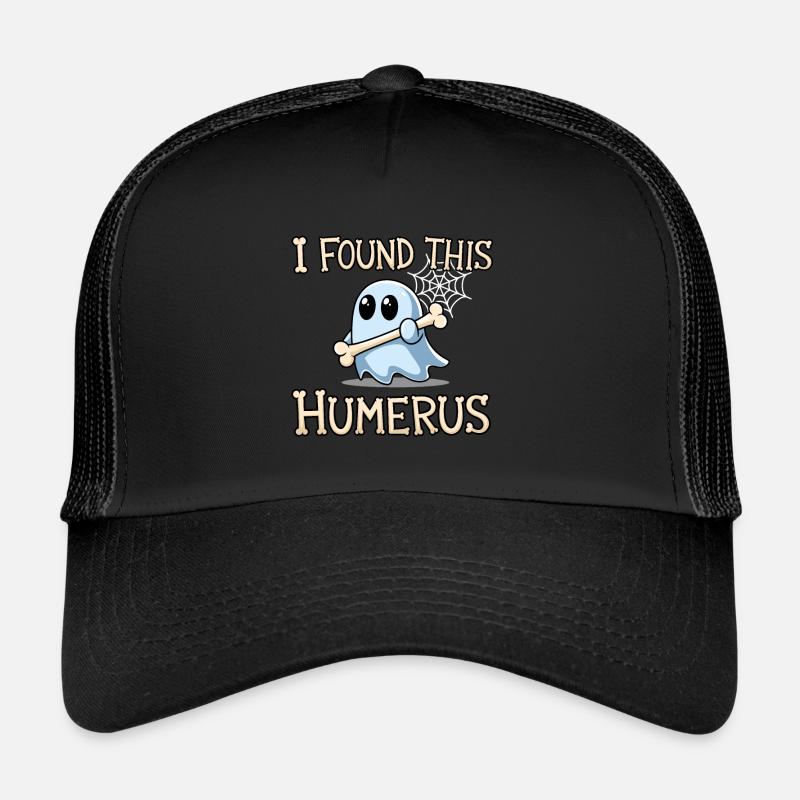 Halloween Geist Krankenschwester Knochen Hospital - Trucker Cap - Schwarz/Schwarz