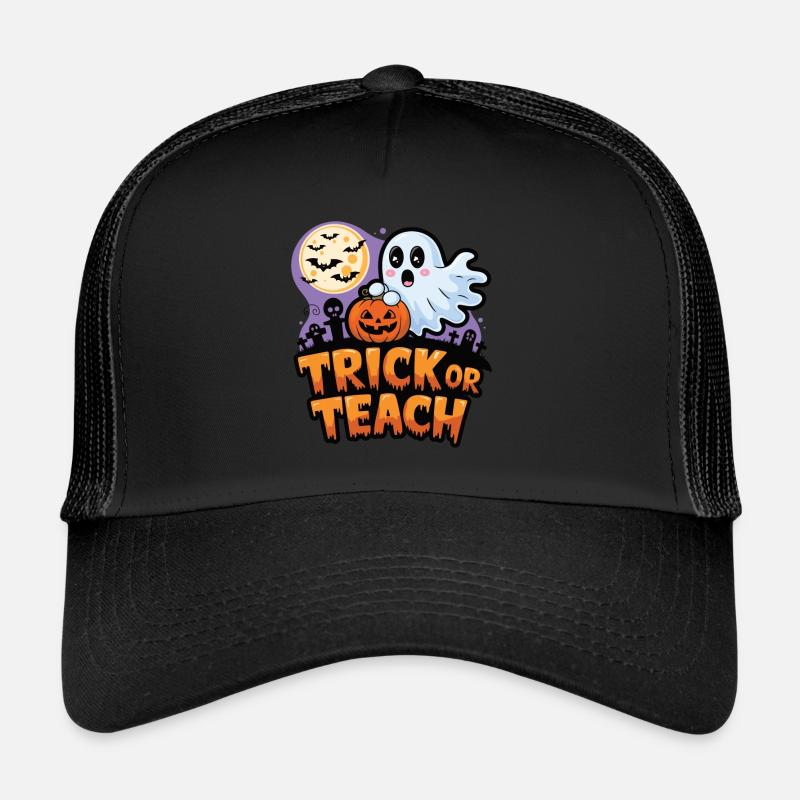 Trick Or Teach Halloween Lehrer Trucker Cap