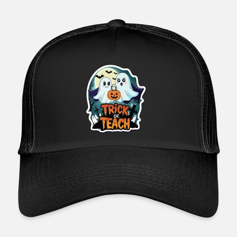 Trick Or Teach Halloween Lehrer Trucker Cap