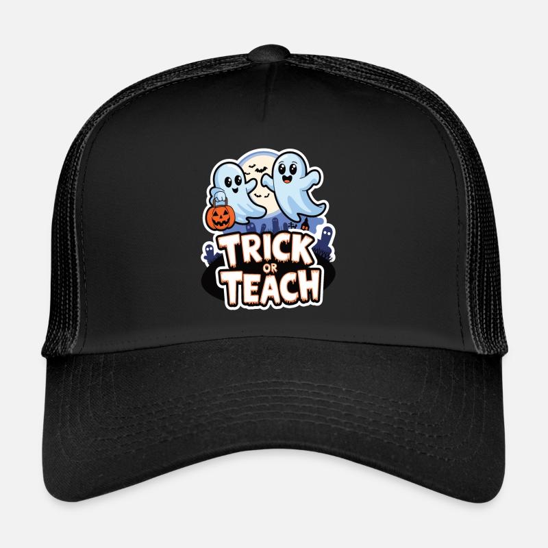 Trick Or Teach Halloween Lehrer Trucker Cap