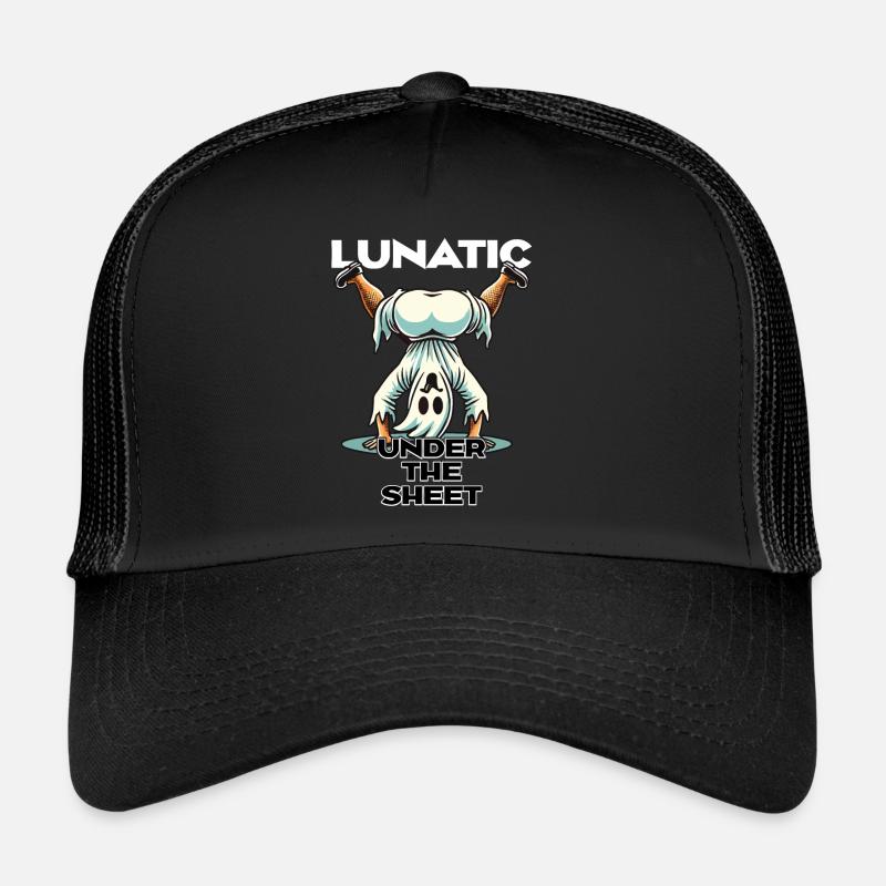Lunatique sous feuille drôle Ghost Design Casquette trucker 