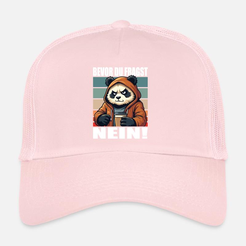 Avant de demander Aucun drôle de dicton Panda Casquette trucker 