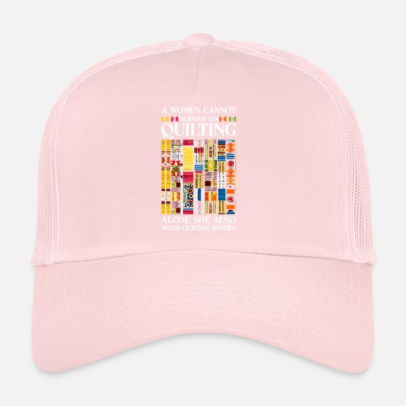 Quilt Knitting Crochet Sewing Machine Fabric Trucker Cap