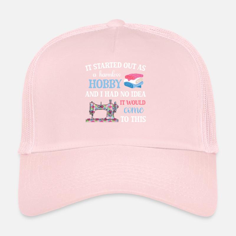 Quilt -Strick -Häkelnähmaschinengewebe Trucker Cap