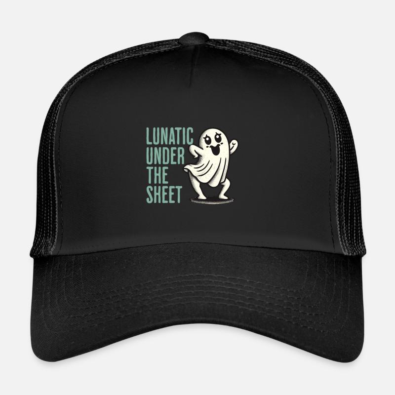 Lunatique sous le drap drôle de conception fantôme Casquette trucker 