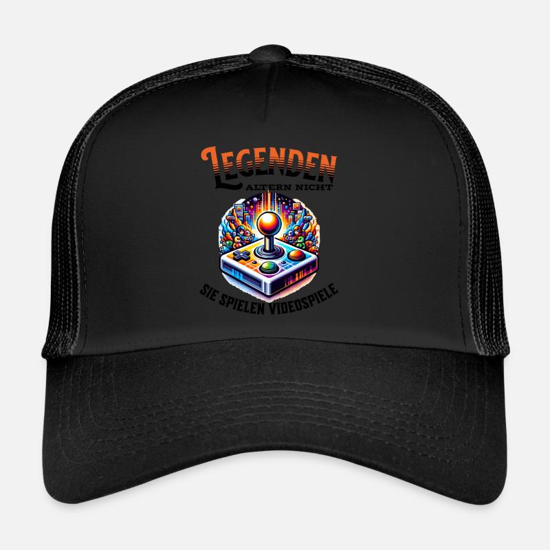 Legenden altern nicht sie gehen Videospiele Trucker Cap