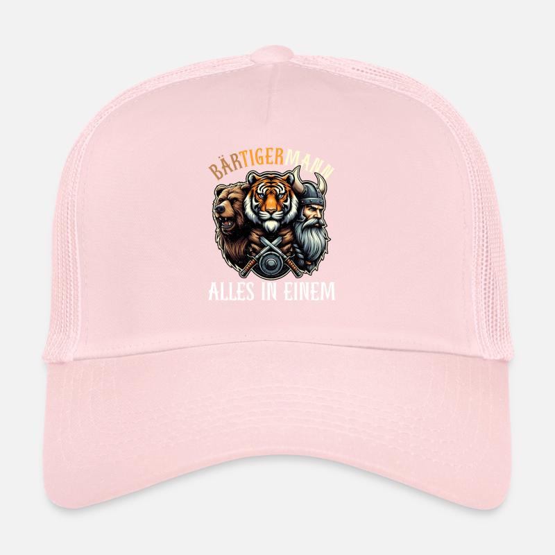 BÄRTIGERMANN Wikinger Bart Mann Tiger Lustige Trucker Cap