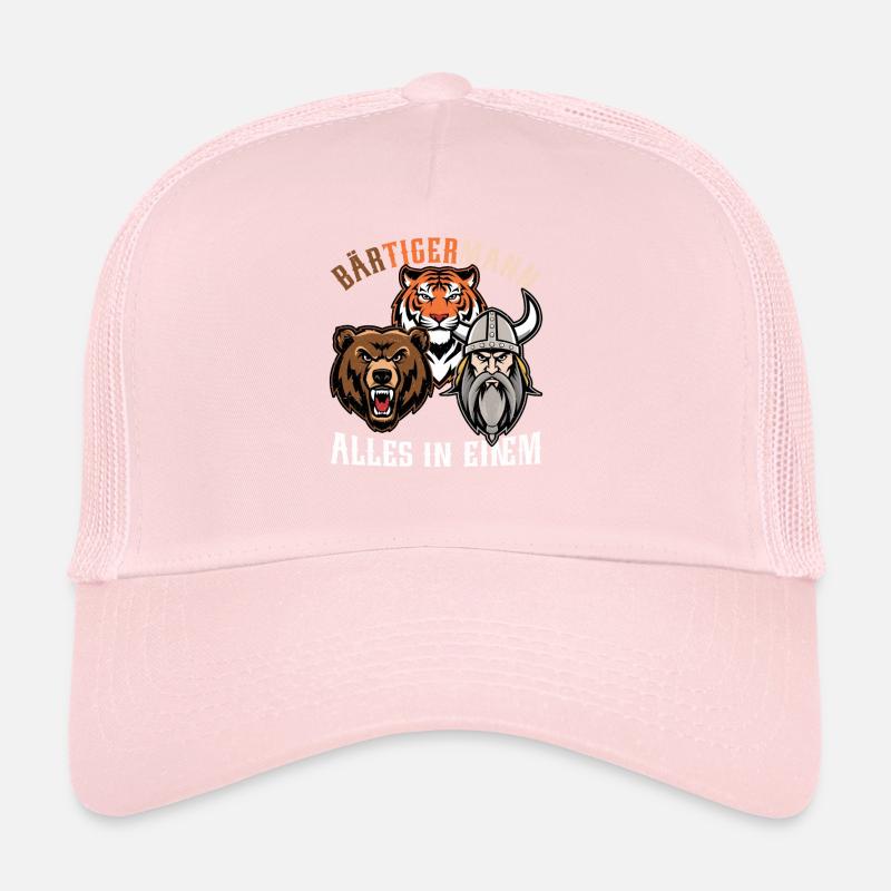 BÄRTIGERMANN Wikinger Bart Mann Tiger Lustige Trucker Cap