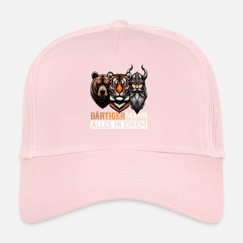 BÄRTIGERMANN Wikinger Bart Mann Tiger Lustige Trucker Cap
