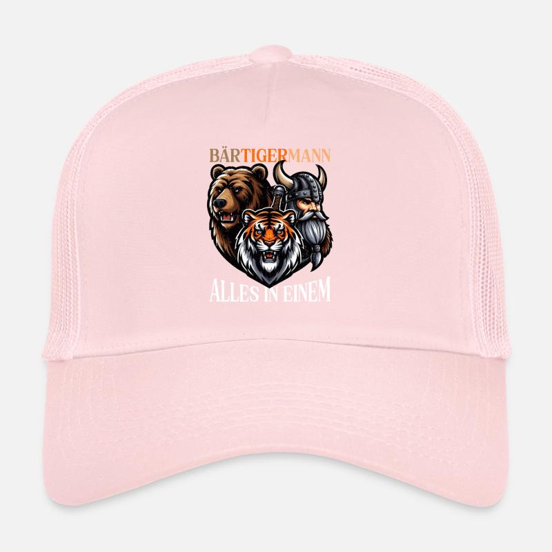 BÄRTIGERMANN Wikinger Bart Mann Tiger Lustige Trucker Cap