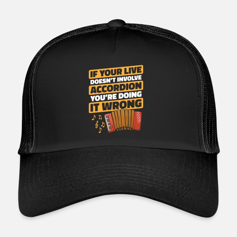 Accordion - Trucker Cap - black/black