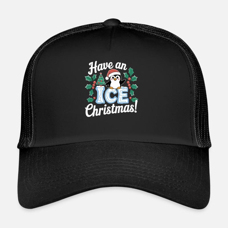 Hab Einen Eisigen Weihnachtszeit Pinguin Trucker Cap