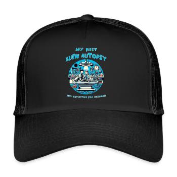 Ma première autopsie extraterrestre – Amusant pour les fans de science-fiction - Casquette trucker  - noir/noir - Devant