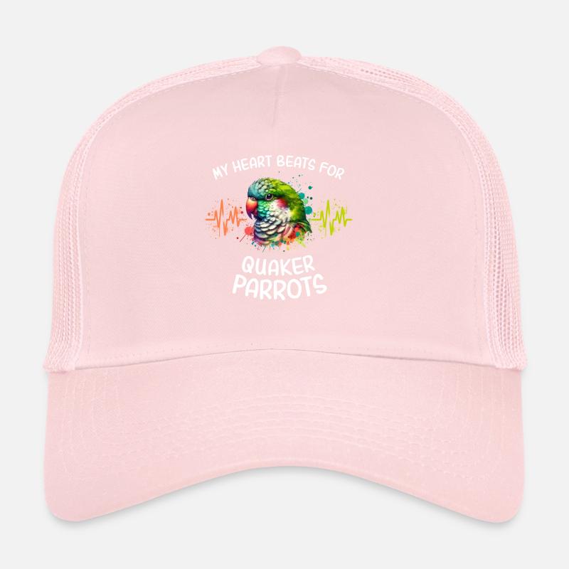 Monk Parakeet Heartline Trucker Cap