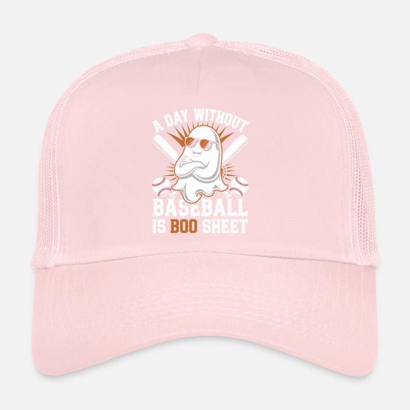 A Day Without Baseball Is Boo Sheet Ghost Trucker Cap