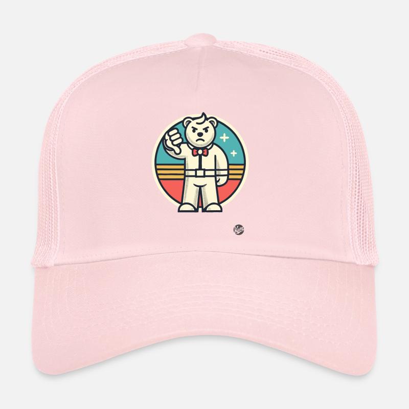 Mauvaise note, pouces vers le bas Rejeter l’ours Casquette trucker 