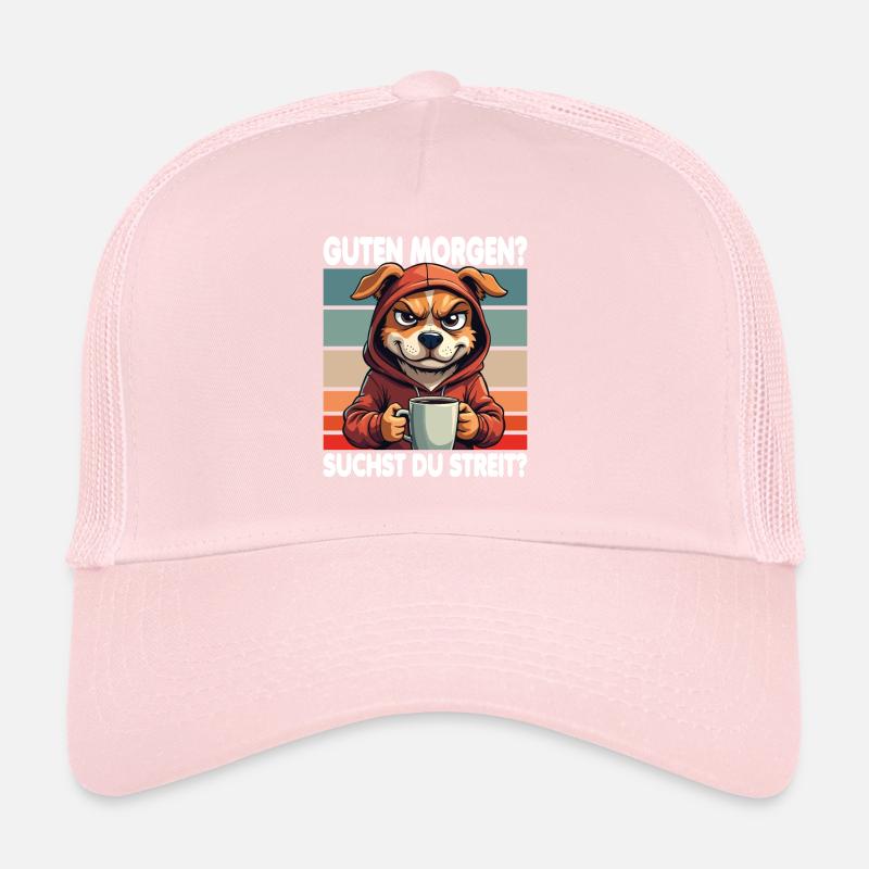 Bonjour? Vous cherchez un combat ? Grognement matinal Casquette trucker 