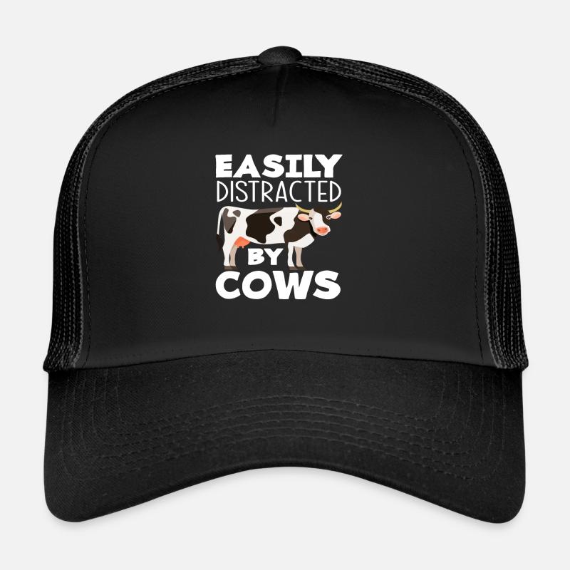 Facilement distrait par les vaches Casquette trucker 