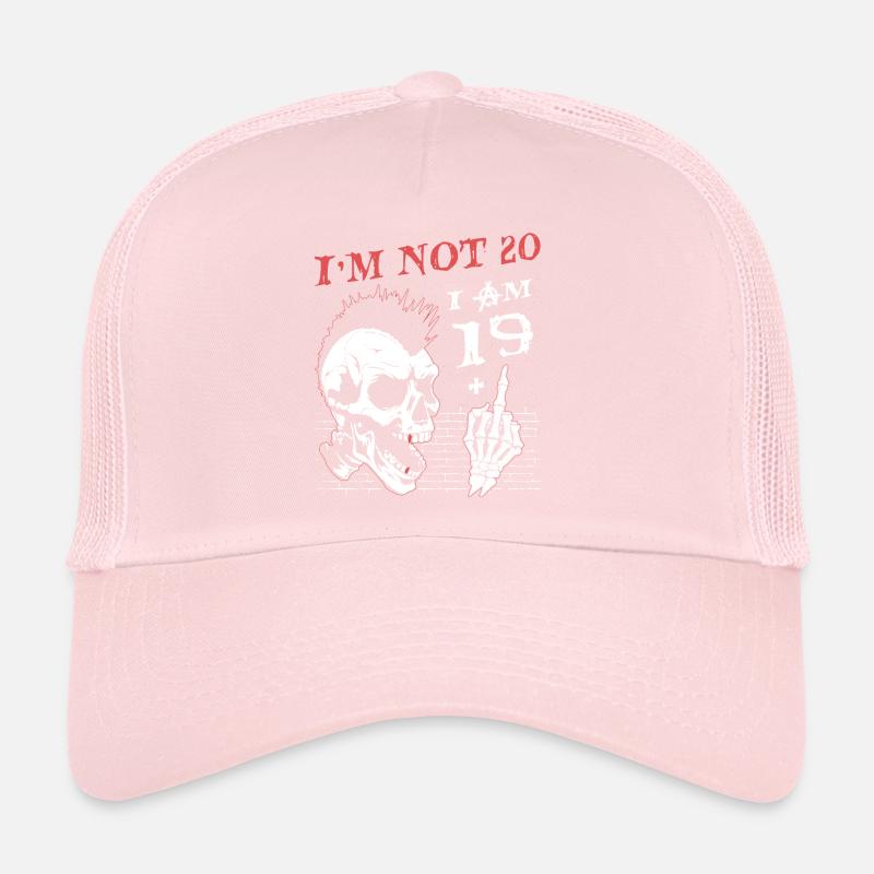 20e anniversaire squelette main - j’ai 19 ans plus le milieu Casquette trucker 