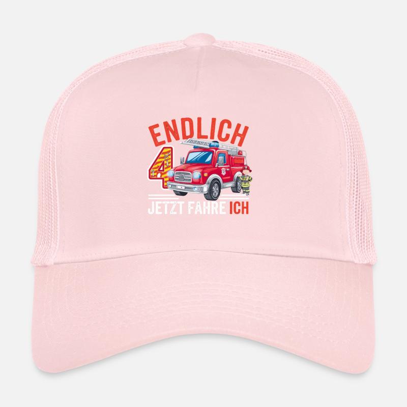 Finally 4 Now I Drive a Fire Engine Trucker Cap