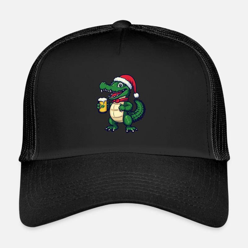 Alligator Weihnachten Bier Trucker Cap
