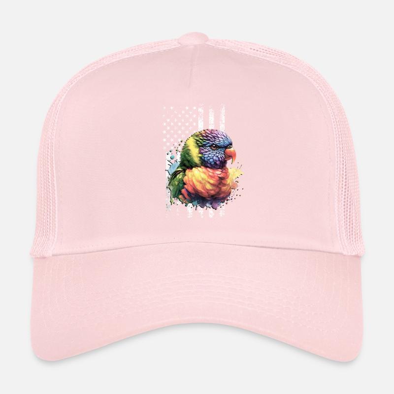 Rainbow Lorikeet US Regenbogenlori Trucker Cap