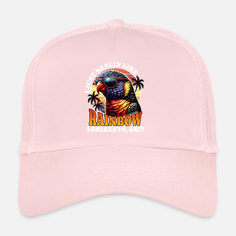 I Love Rainbow Lori Saying Trucker Cap